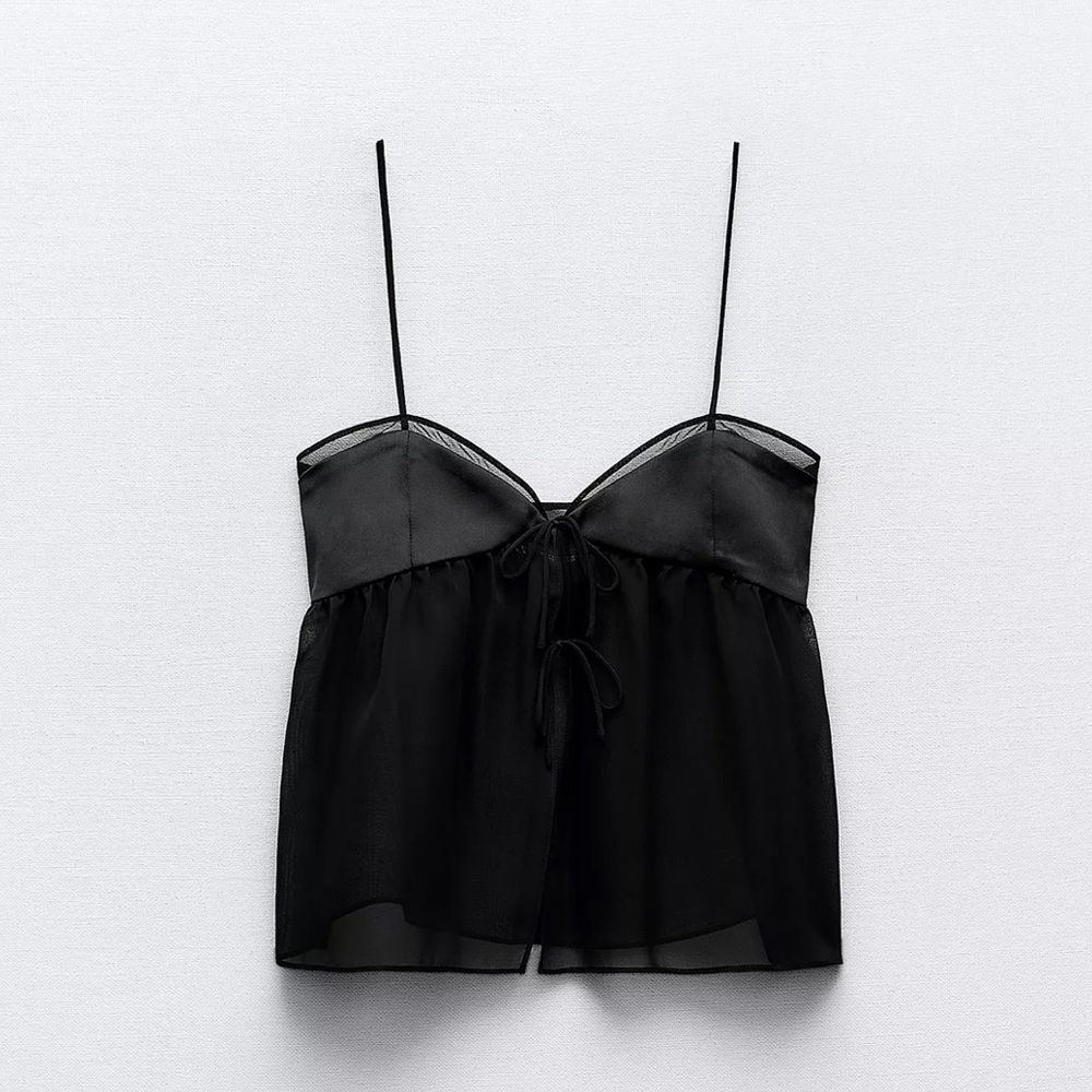 Zara Semi-Sheer Camisole